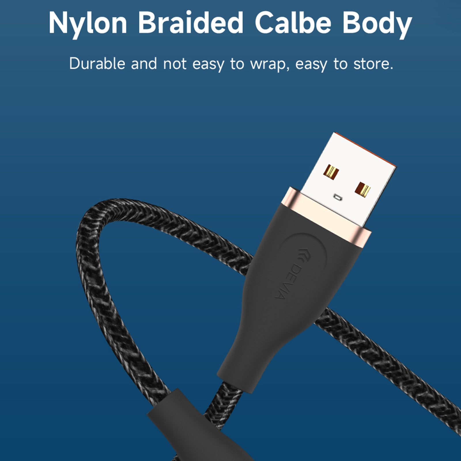 DEVIA Star Series EC417 1.5m USB-A to Lightning 2.4A Quick Charge Cable Data Sync Cord DEVIA Star Series EC417 1.5m USB-A to Lightning 2.4A Quick Charge Cable Data Sync Cord